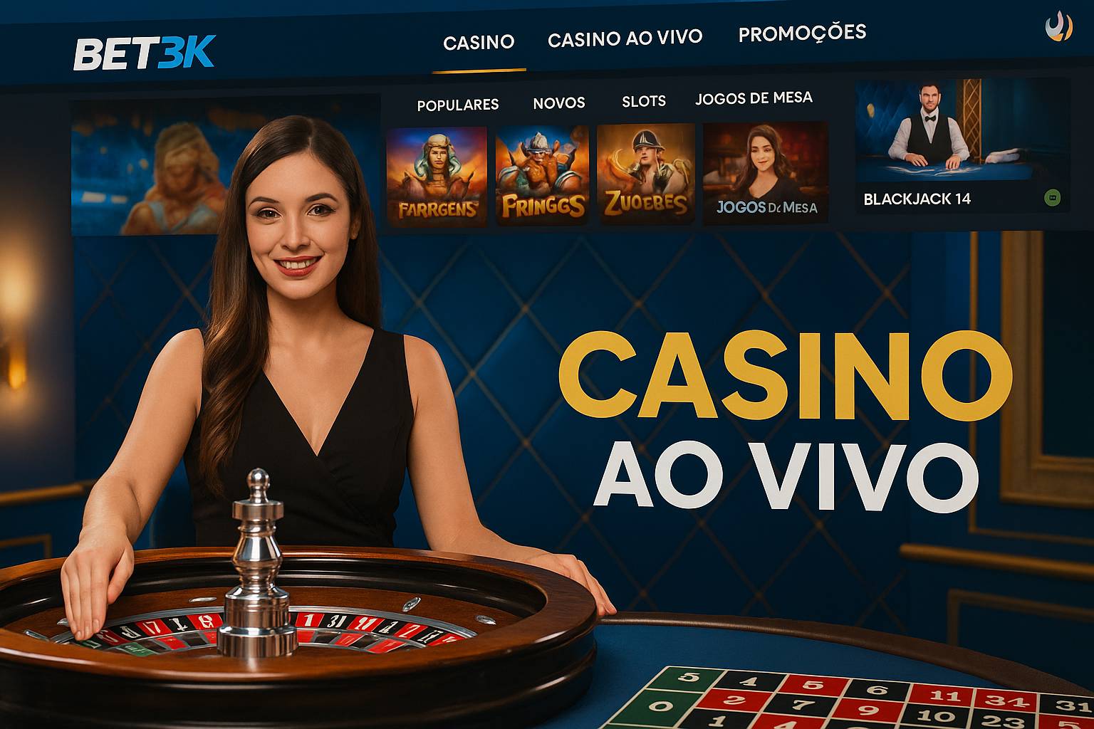 O BET3K Live Casino lança promoções regularmente