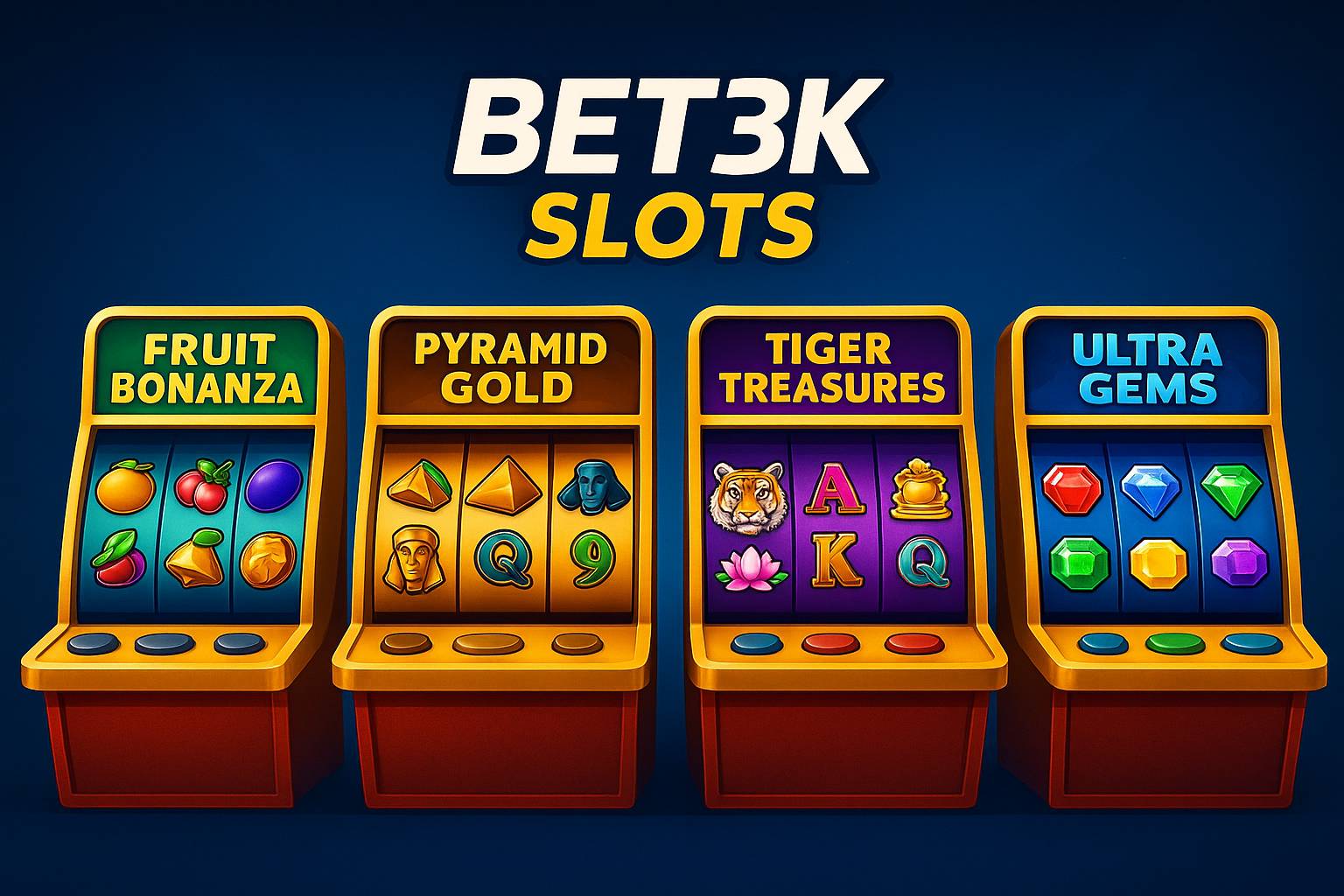 Explore o mundo das slot machines no BET3K Casino